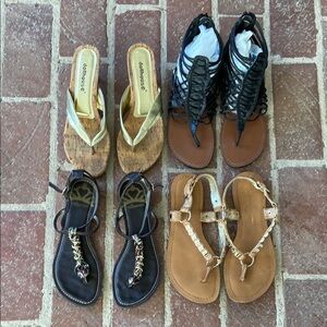 Chic Sandal Collection - J Simpson Gold, Fergie Brown, Candies Black